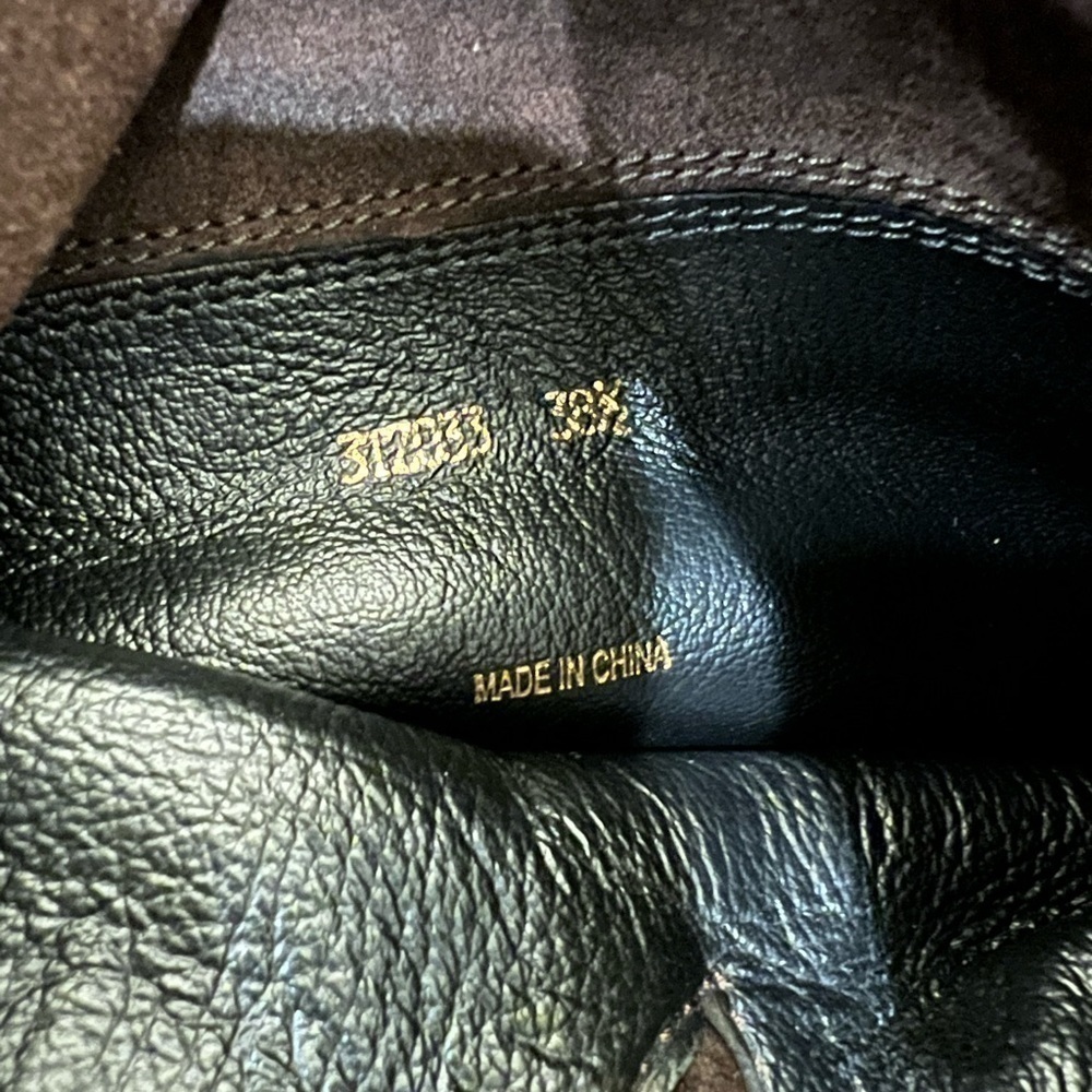 PRADA Double Buckle Suede Wedge Boot.38.5 - Picture 13 of 16